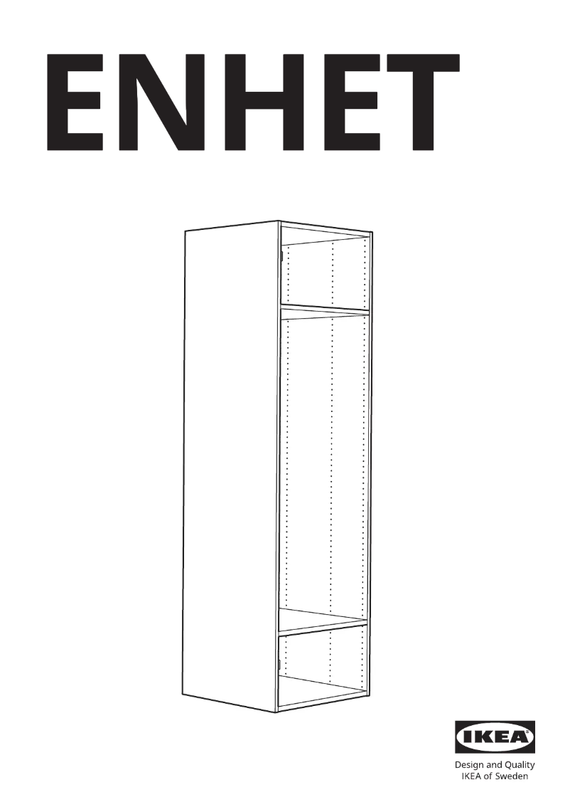 Page 1 de la notice Manuel utilisateur Ikea ENHET 005.142.07