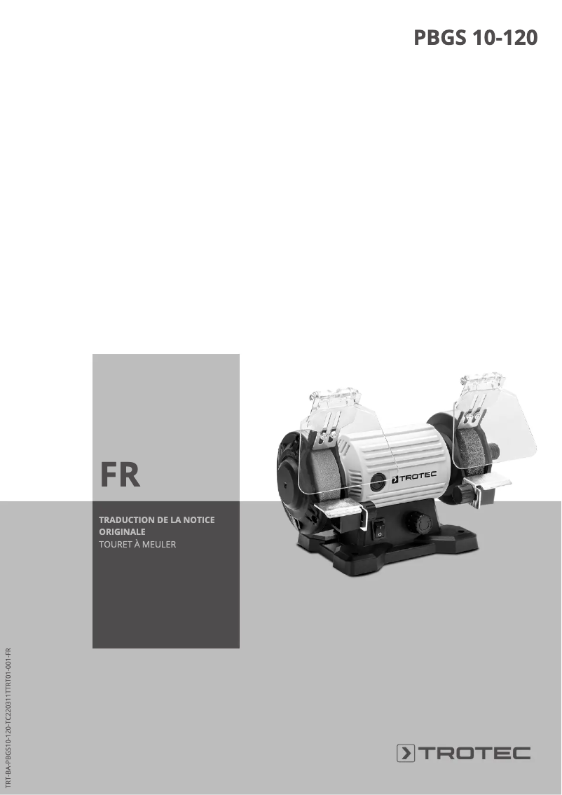 Image de la première page du manuel de l'appareil PBGS 10-120