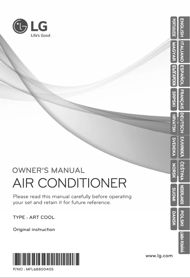 Page 1 de la notice Manuel utilisateur LG ARNU07GSBR4