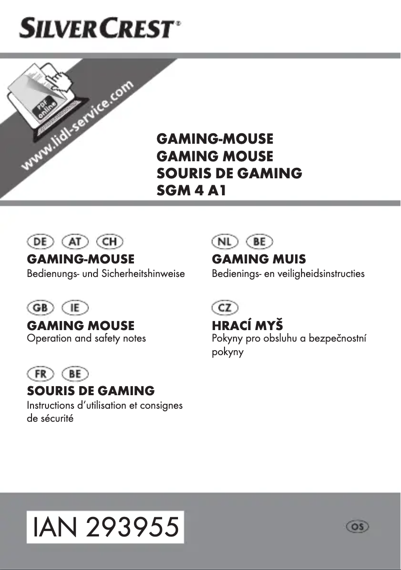 Page 1 de la notice Manuel utilisateur SilverCrest SGM 4 A1