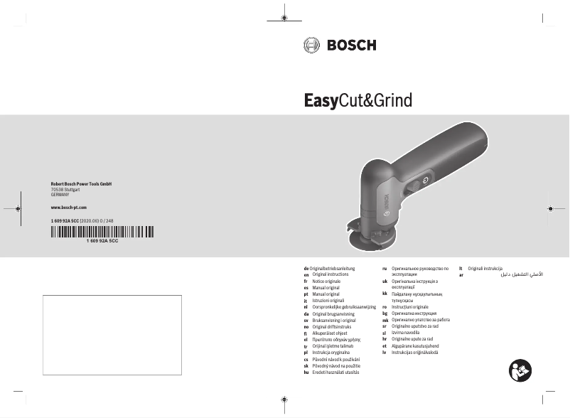 Page 1 de la notice Manuel utilisateur Bosch EasyCut&Grind