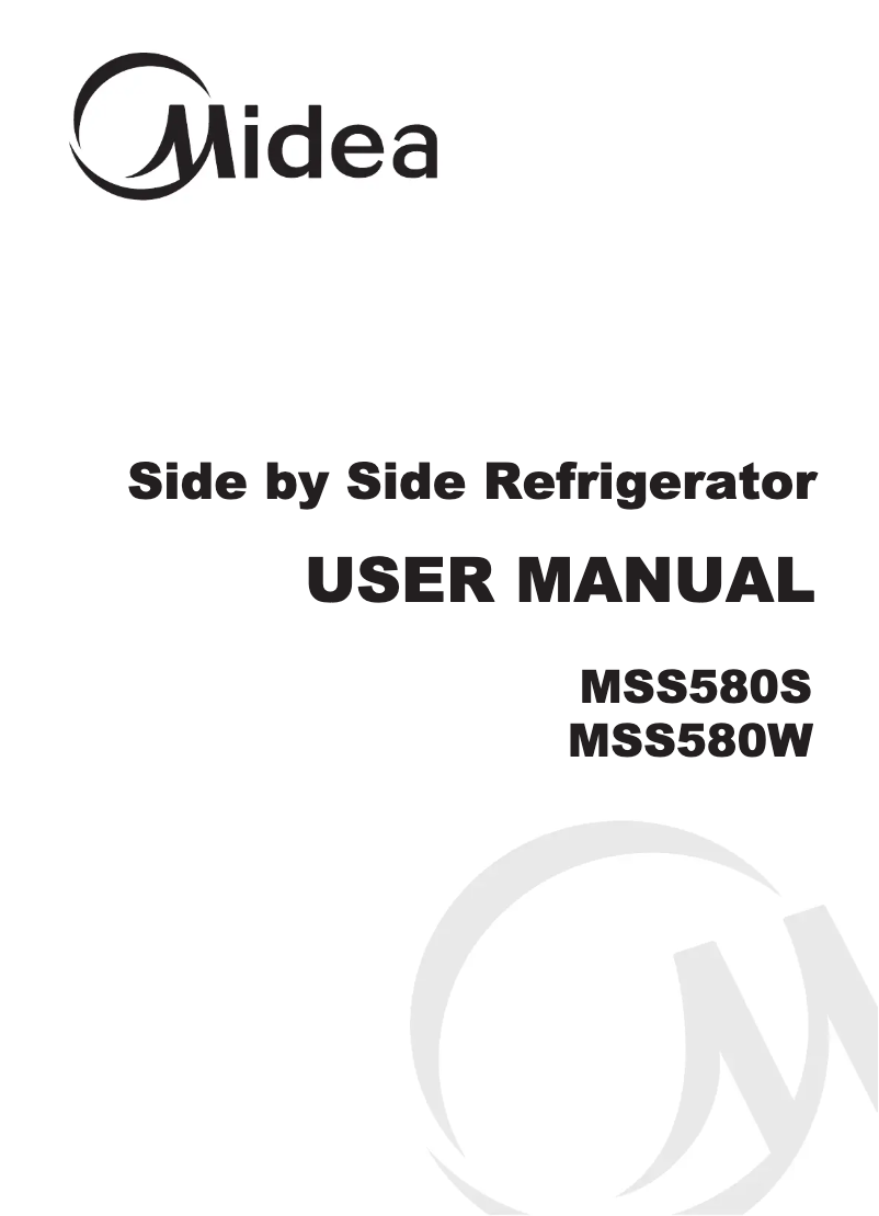 Page n°1 - Manuel utilisateur Midea MSS580S