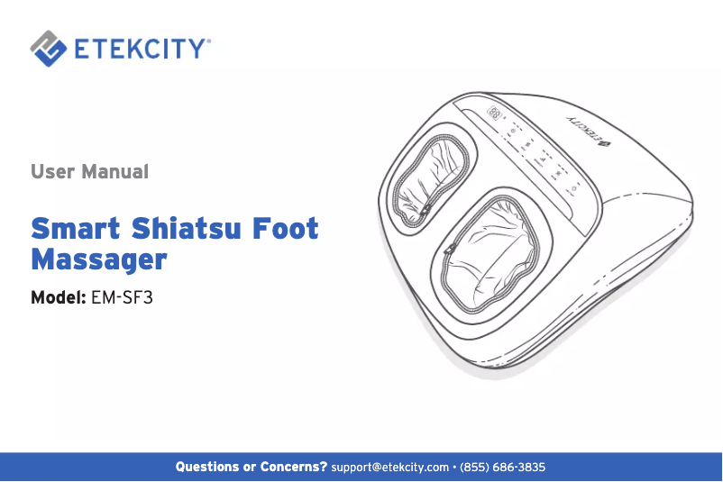 Page 1 de la notice Manuel utilisateur Etekcity EM-SF3