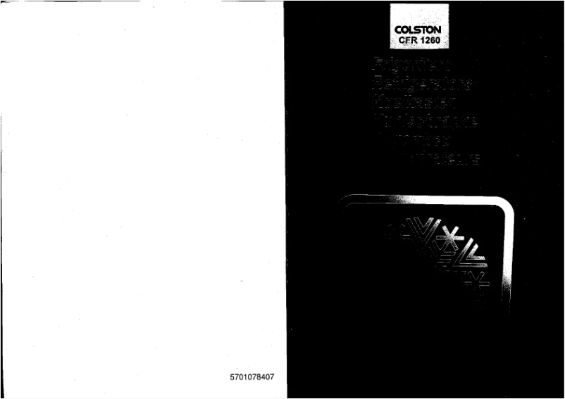 Image de la première page du manuel de l'appareil CFR 1260