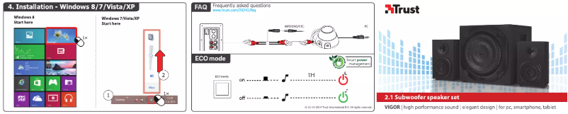 Página 1 del manual Manual de usuario Trust Vigor 2.1