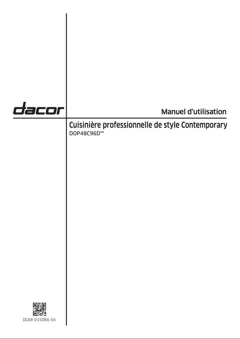 Page 1 de la notice Manuel utilisateur Samsung DOP48C96DLM