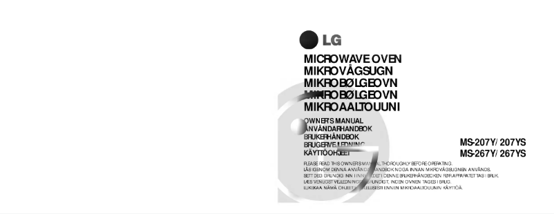 Page 1 de la notice Manuel utilisateur LG MS-207Y