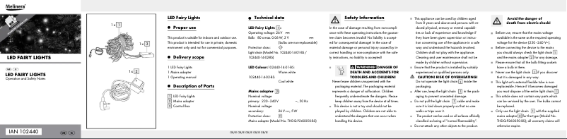 Image de la première page du manuel de l'appareil IAN 102440