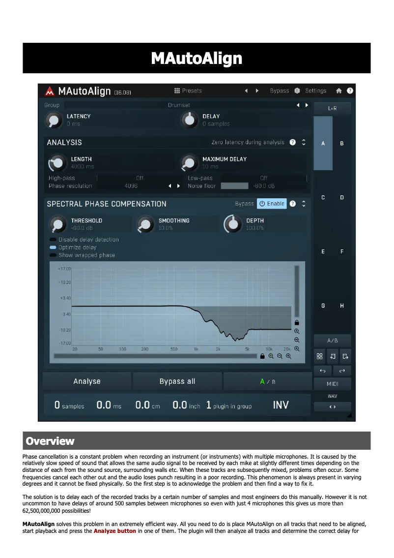 Page n°1 - Manuel utilisateur MeldaProduction MAutoAlign