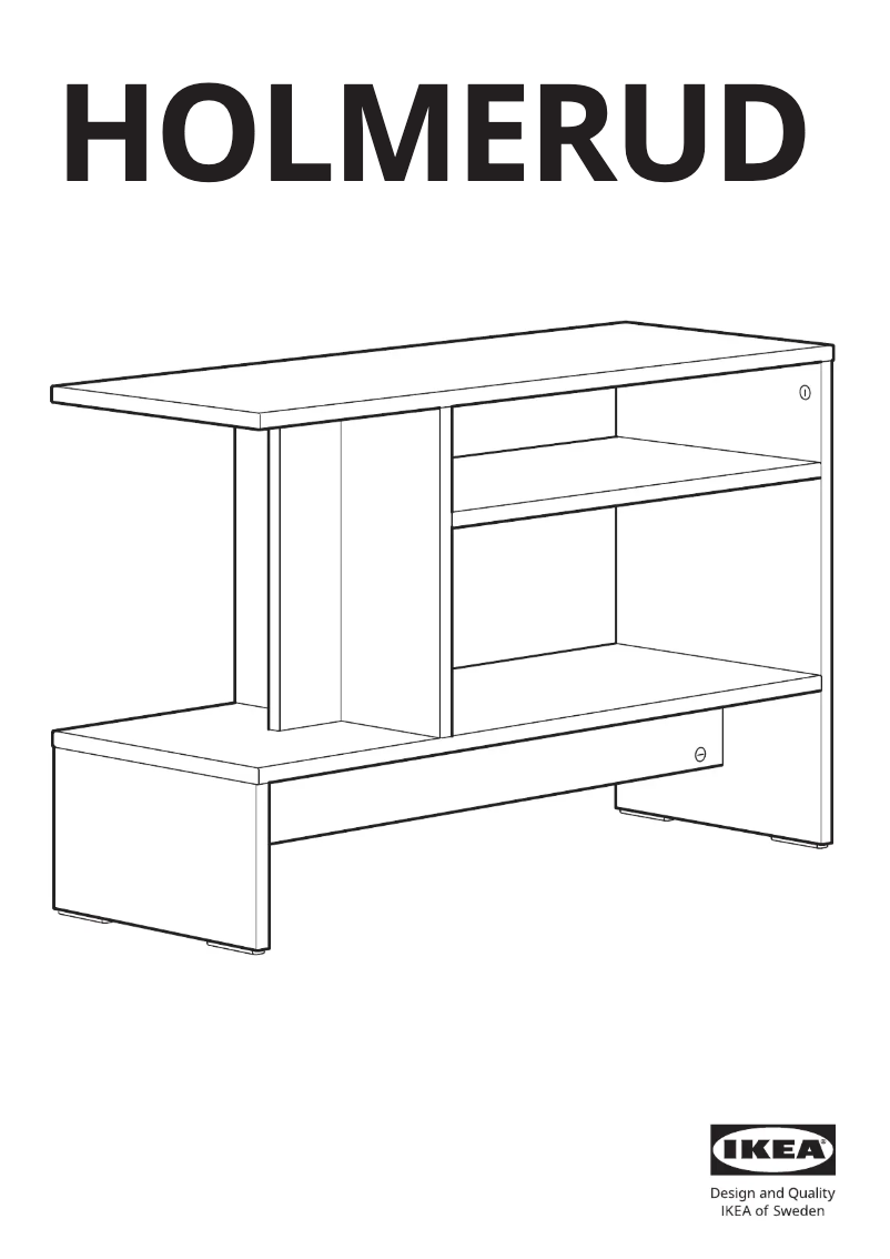 Page 1 de la notice Manuel utilisateur Ikea HOLMERUD 605.537.43