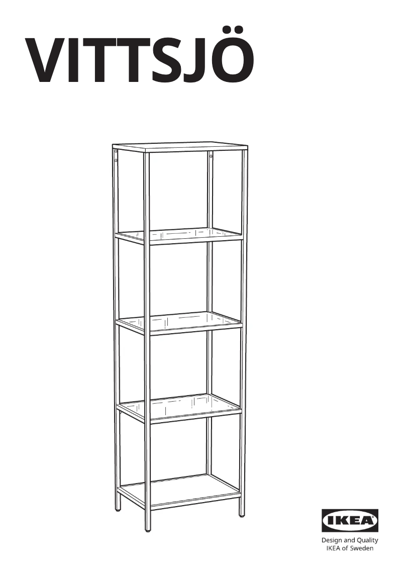 Página 1 del manual Manual de usuario Ikea VITTSJÖ 502.146.78