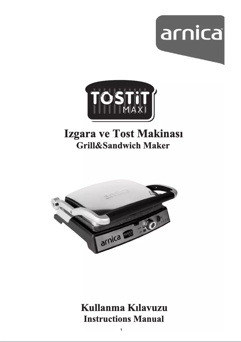 Imagen de la primera página del manual del dispositivo Tostit Maxi