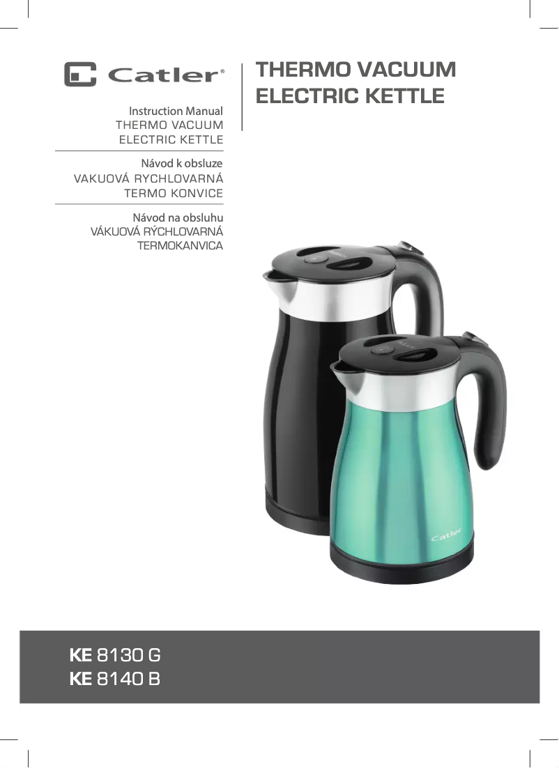 Page n°1 - Manuel utilisateur Catler KE 8130