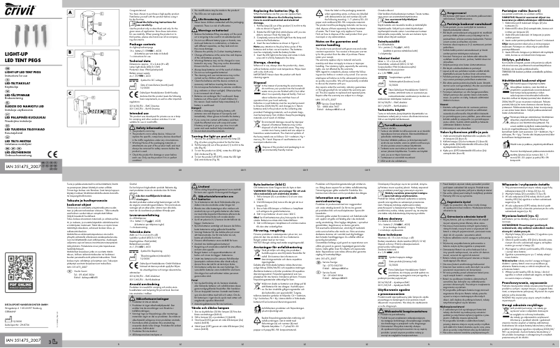 Image de la première page du manuel de l'appareil IAN 351475