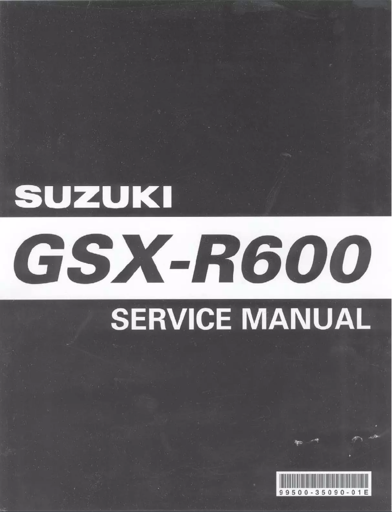 Page 1 de la notice Manuel utilisateur Suzuki GSX-R600 (2003)