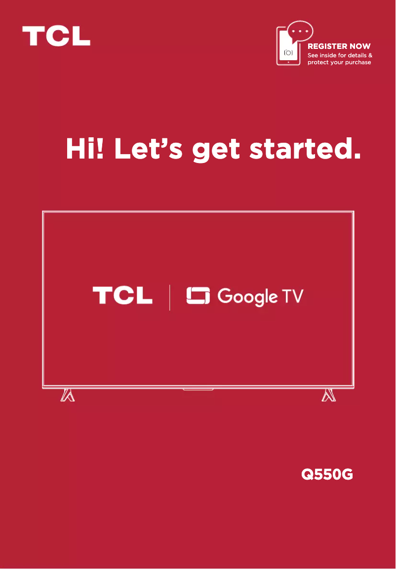 Image de la première page du manuel de l'appareil 50Q550G