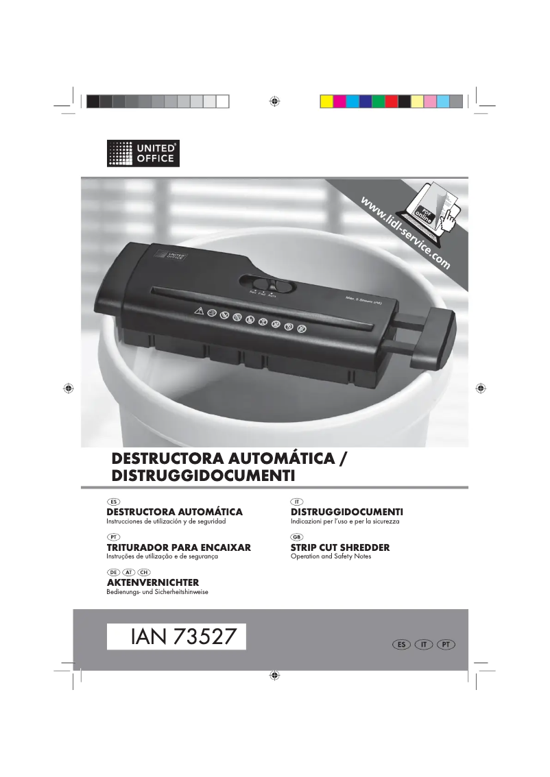 Page 1 de la notice Manuel utilisateur United Office UAV 190 B1