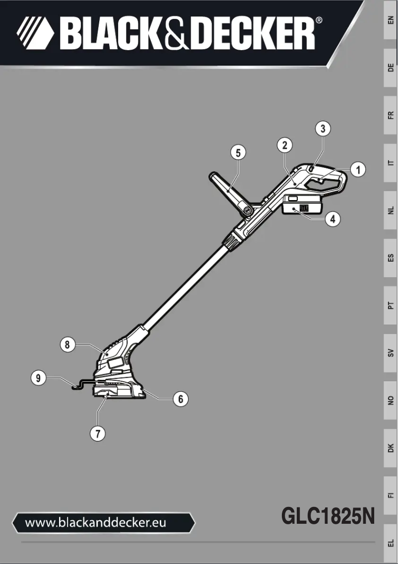 Page 1 de la notice Manuel utilisateur Black & Decker GLC1825