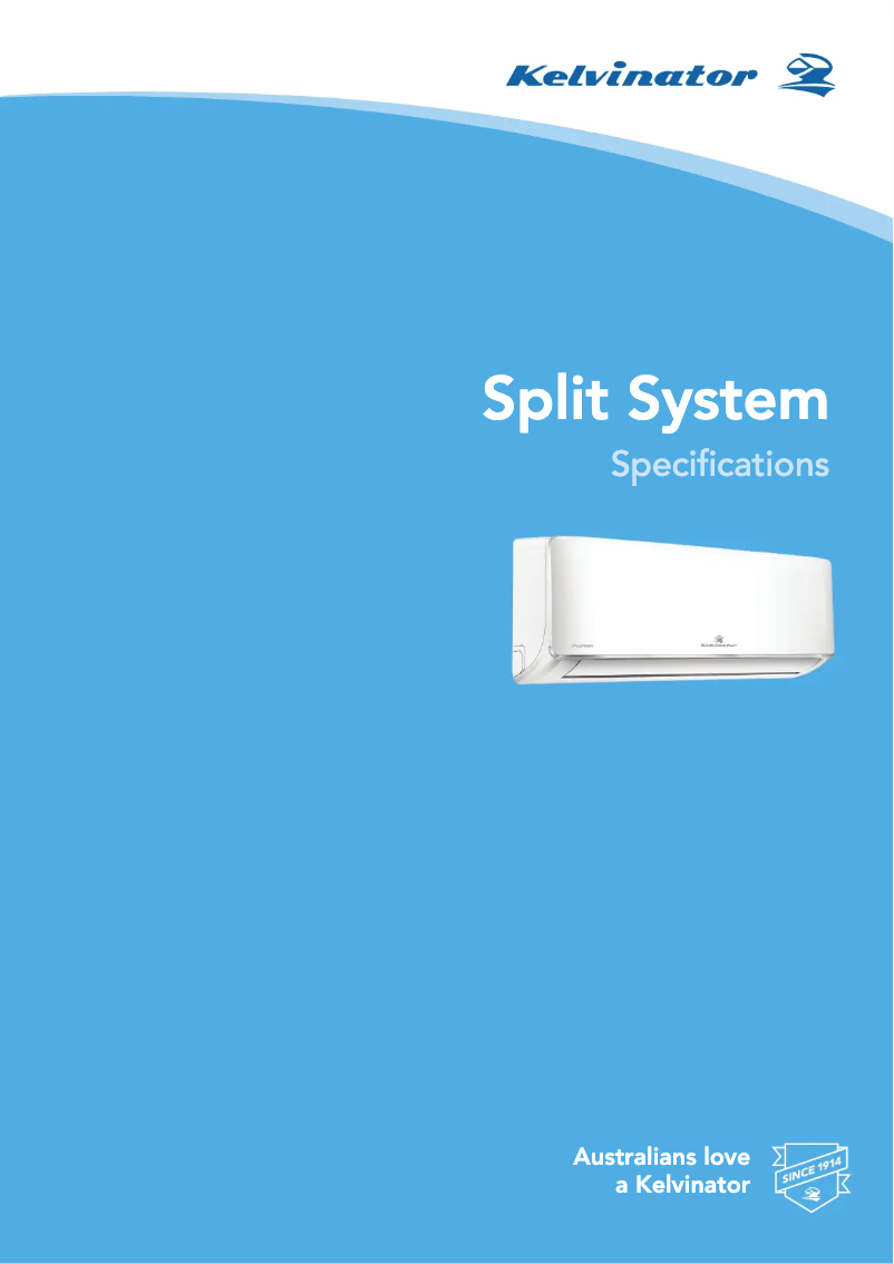 Page 1 de la notice Fiche technique Kelvinator KSD71HRH