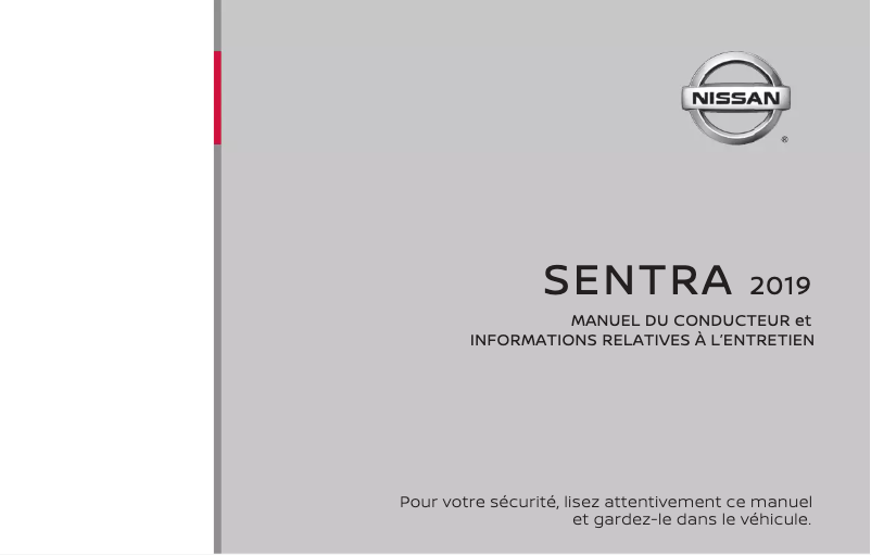 Página 1 del manual Manual de usuario Nissan Sentra (2019)