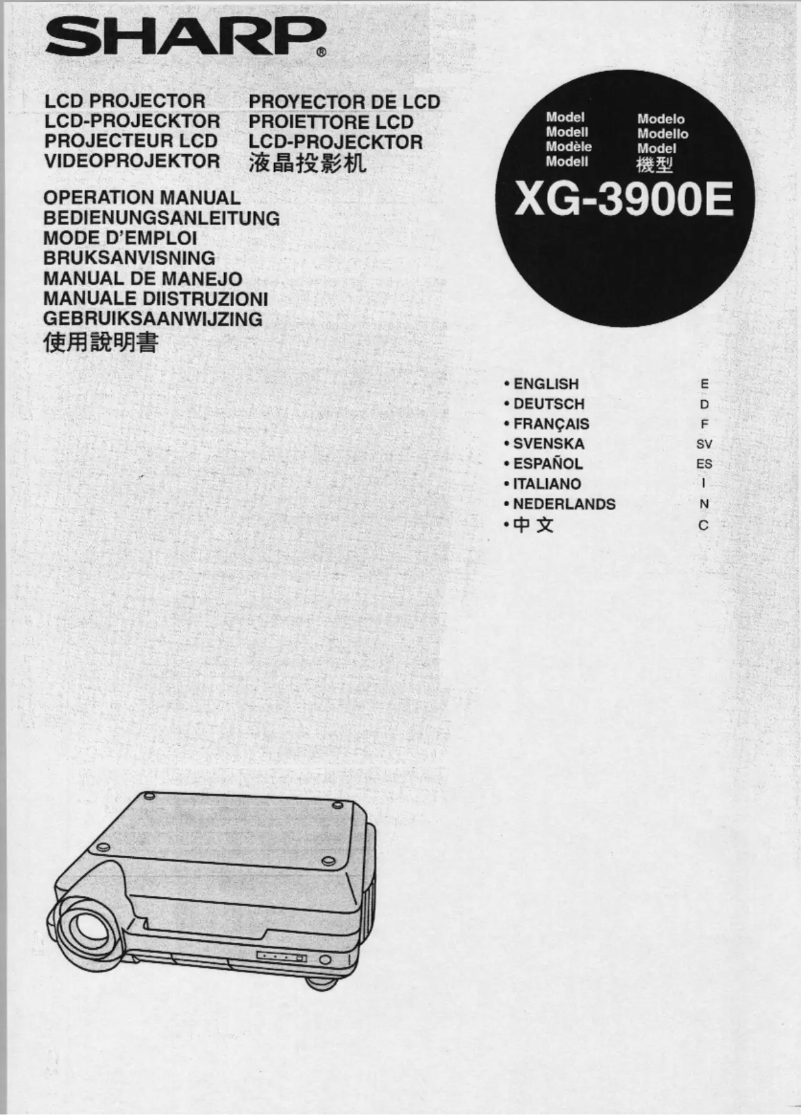 Image de la première page du manuel de l'appareil XG-3900E
