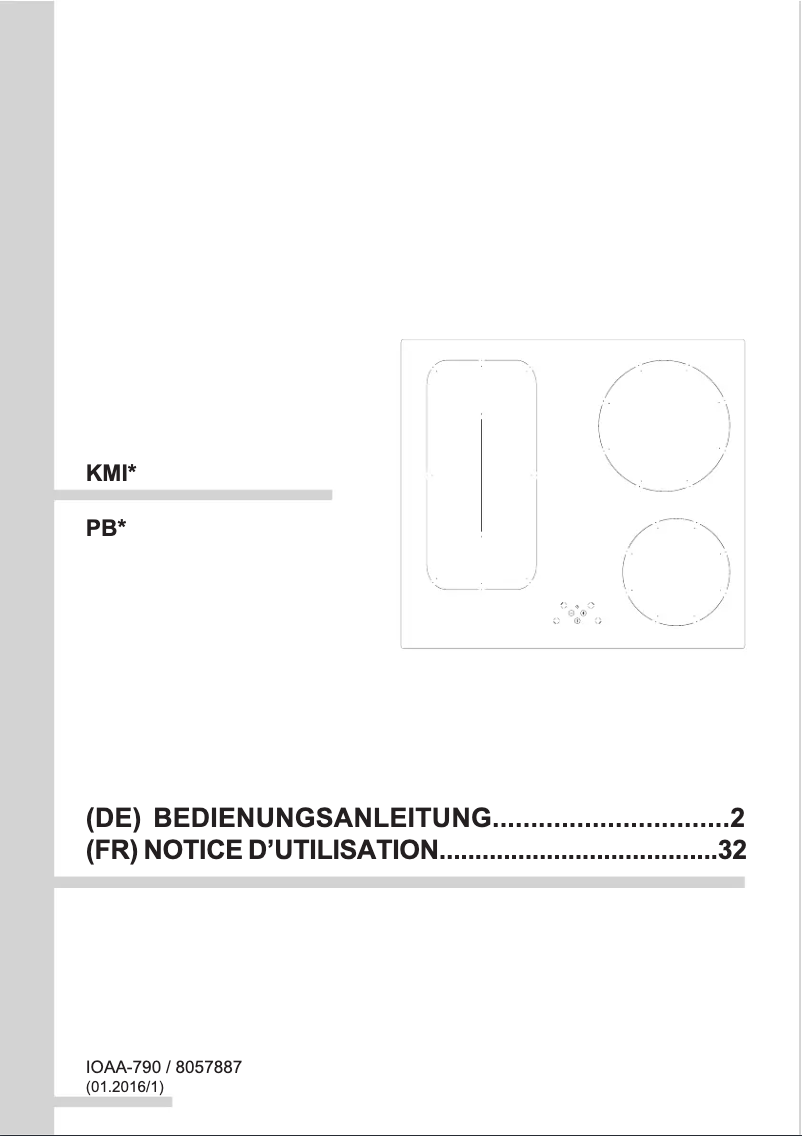 Page n°1 - Manuel utilisateur Amica KMI 13312 C
