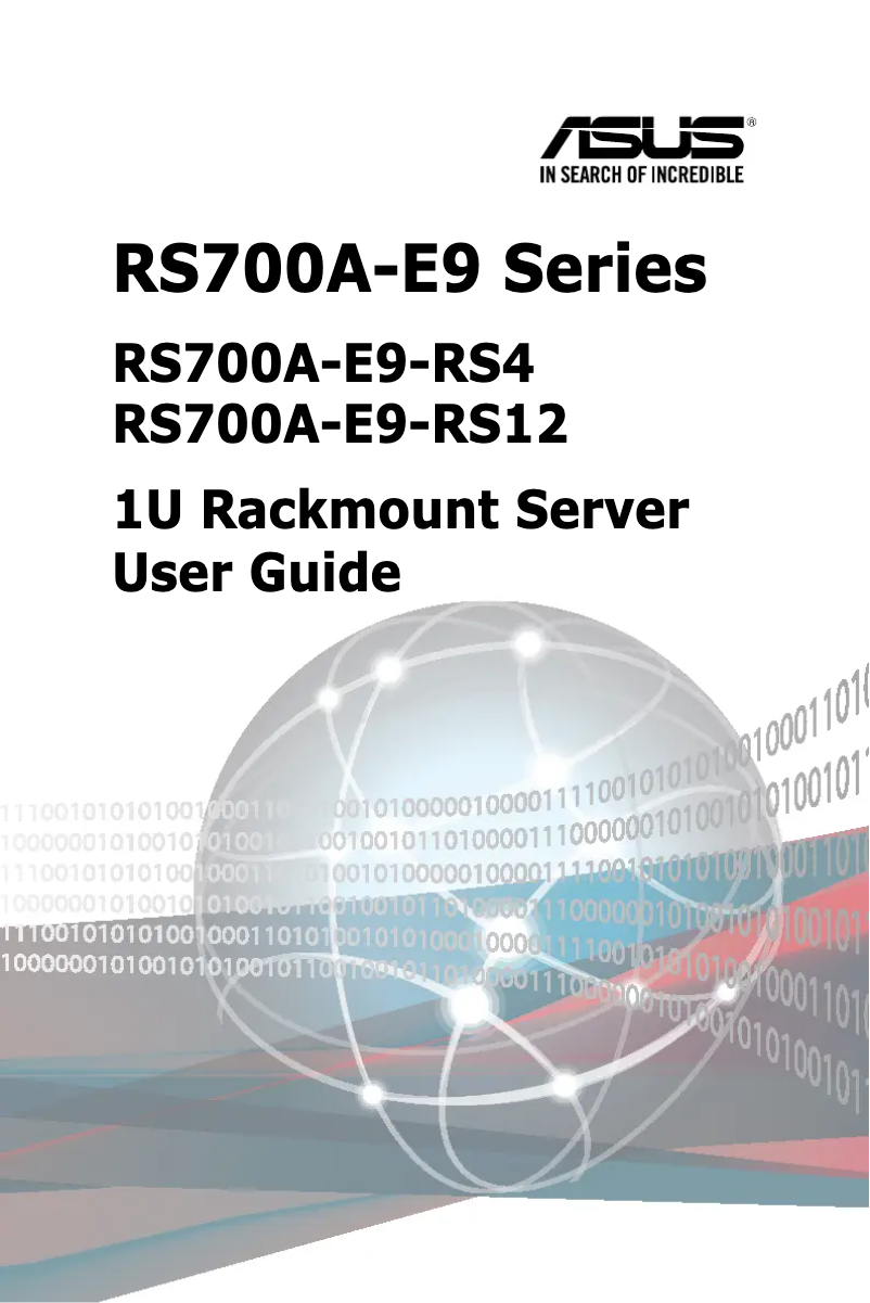 Page n°1 - Manuel utilisateur Asus RS700A-E9-RS4