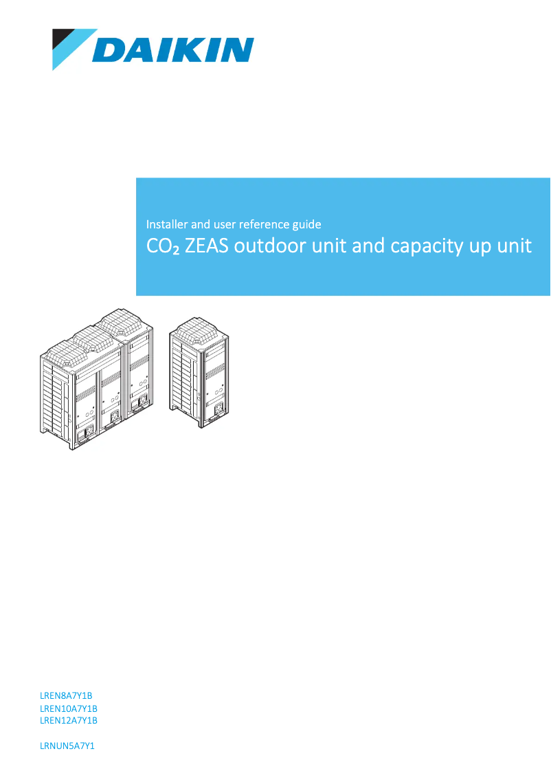Page n°1 - Guide d'installation Daikin LREN8A7Y1B