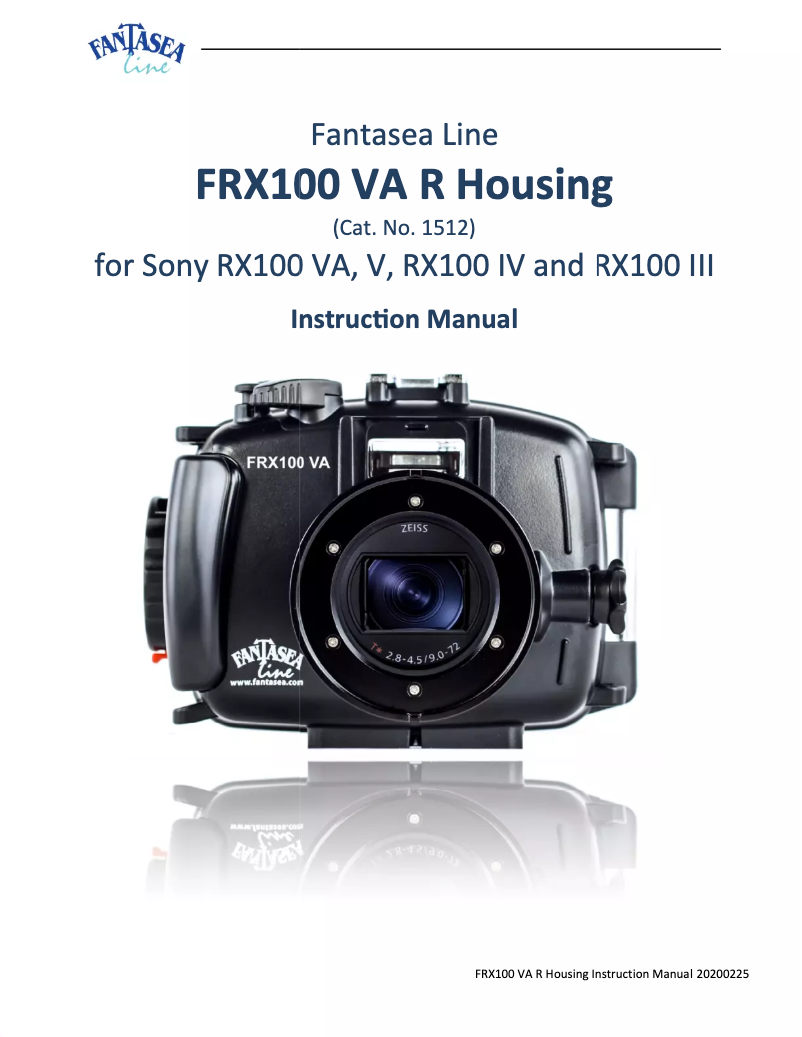 Image de la première page du manuel de l'appareil FRX100 VA R