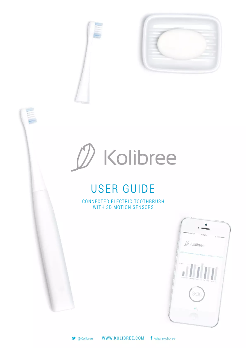 Page 1 de la notice Manuel utilisateur Kolibree Bluetooth