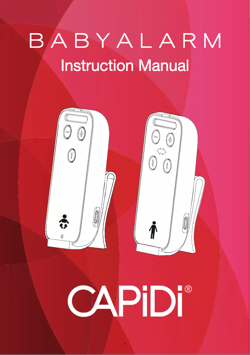 Page 1 de la notice Manuel utilisateur CAPiDi BABYALARM