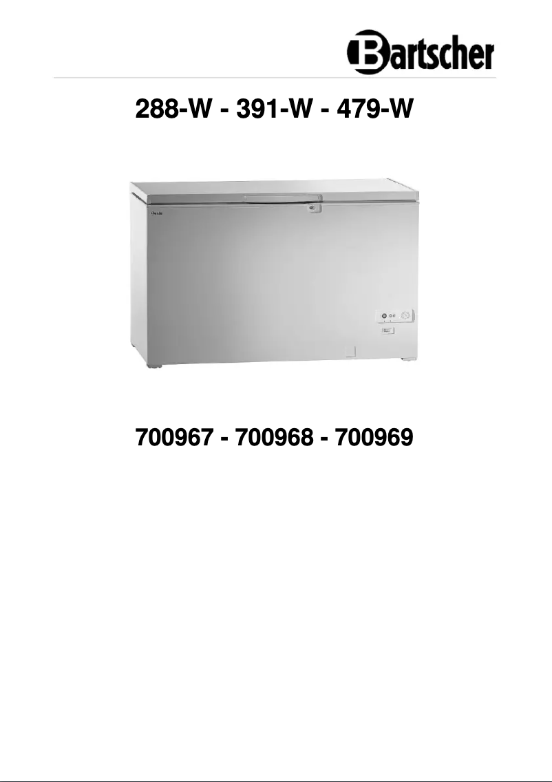 Page 1 de la notice Manuel utilisateur Bartscher 479-W