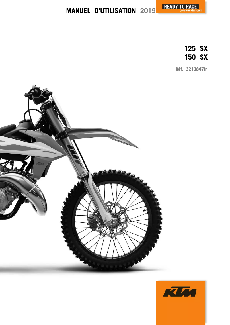 Página 1 del manual Manual de usuario KTM 150 SX (2019)
