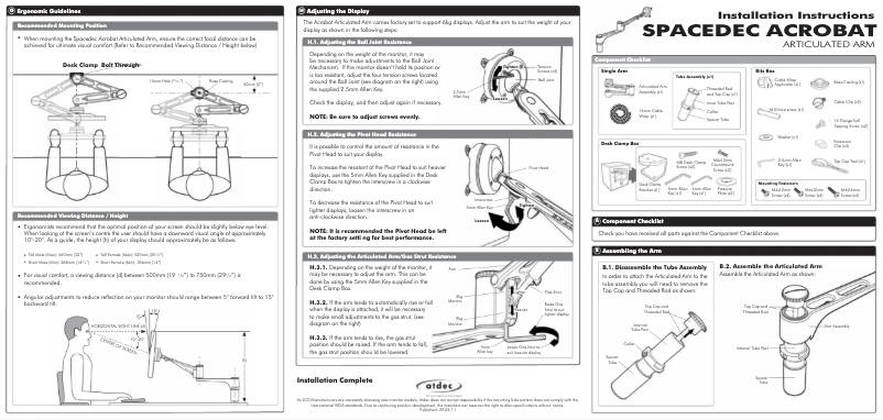 Page 1 de la notice Manuel utilisateur Atdec SD-AT-DK-B