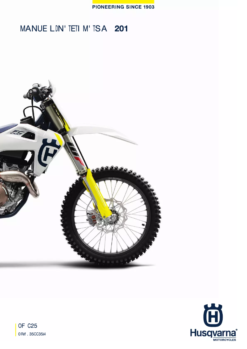 Página 1 del manual Manual de usuario Husqvarna FC 250 (2019)