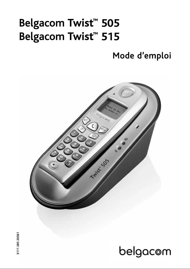 Página 1 del manual Manual de usuario Belgacom Twist 505