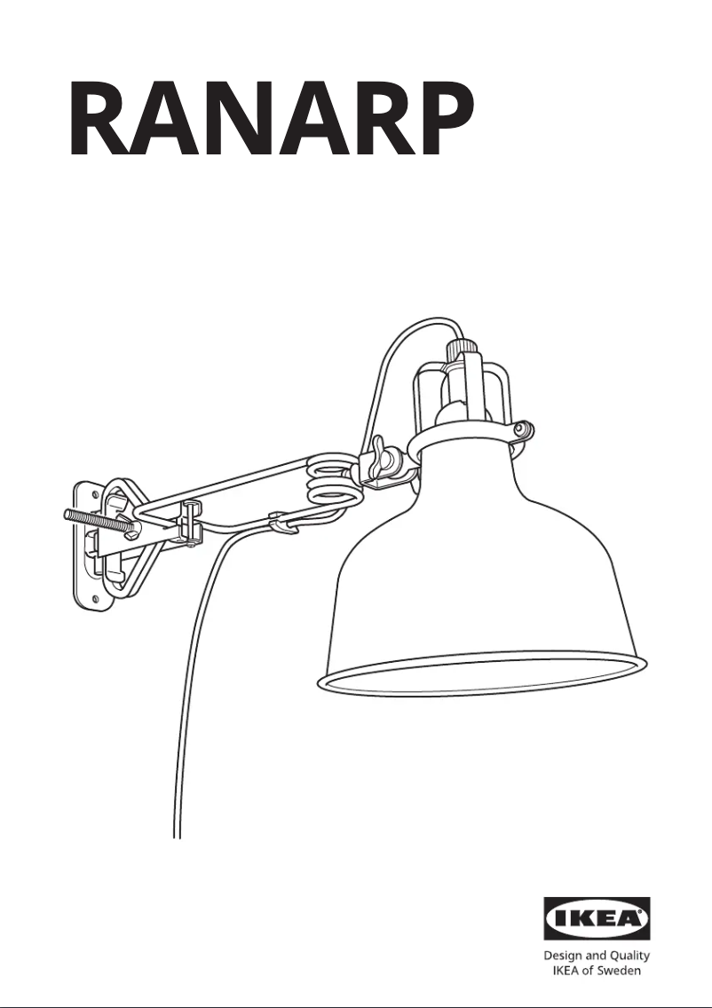 Image de la première page du manuel de l'appareil RANARP 803.314.02