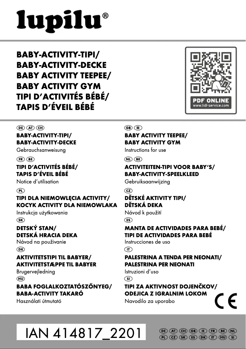Page 1 de la notice Manuel utilisateur Lupilu IAN 414817