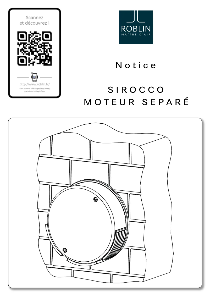 Page n°1 - Manuel utilisateur Roblin Sirocco