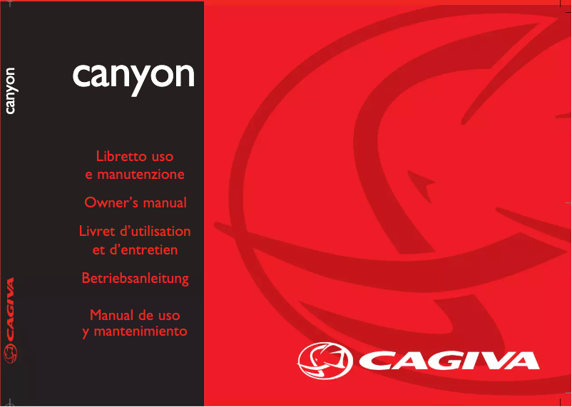 Page 1 de la notice Manuel utilisateur Cagiva Canyon 500 (2002)