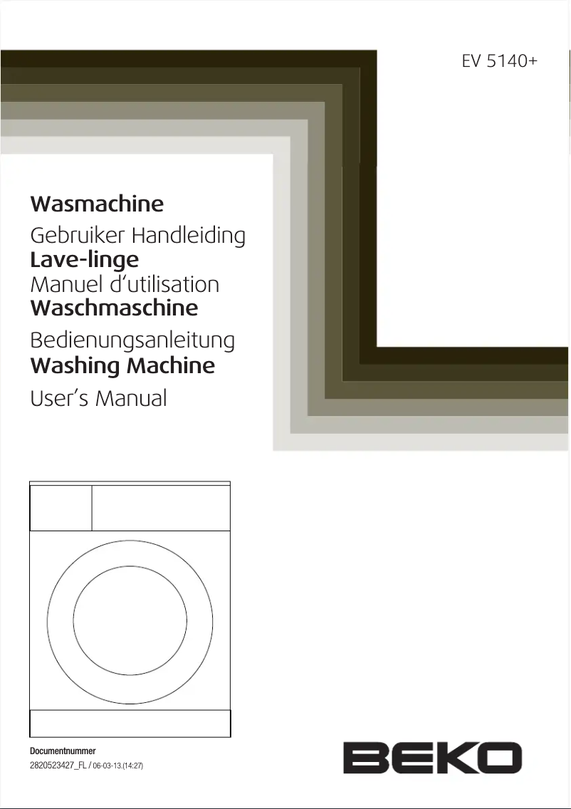 Page n°1 - Manuel utilisateur Beko EV 5140+