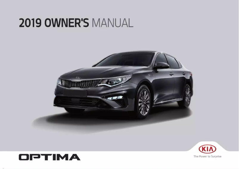 Image de la première page du manuel de l'appareil Optima (2019)