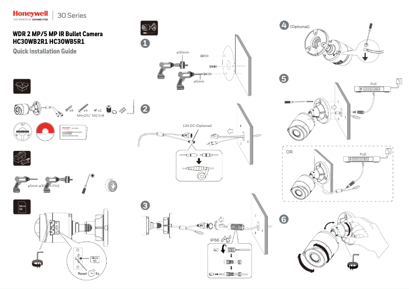 Page 1 de la notice Manuel utilisateur Honeywell HC30WB2R1