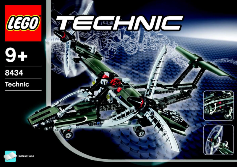 Page n°1 - Manuel utilisateur Lego Technic 8434