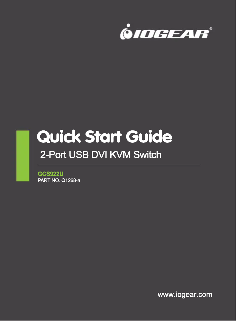 Image de la première page du manuel de l'appareil GCS922