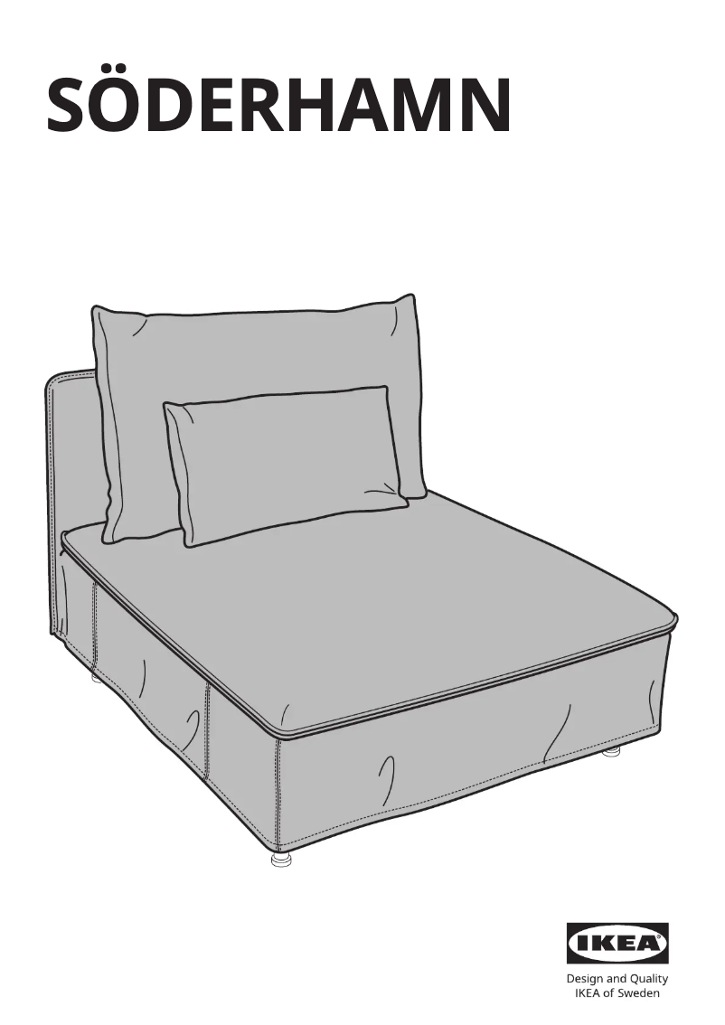 Page 1 de la notice Manuel utilisateur Ikea SÖDERHAMN 505.190.66