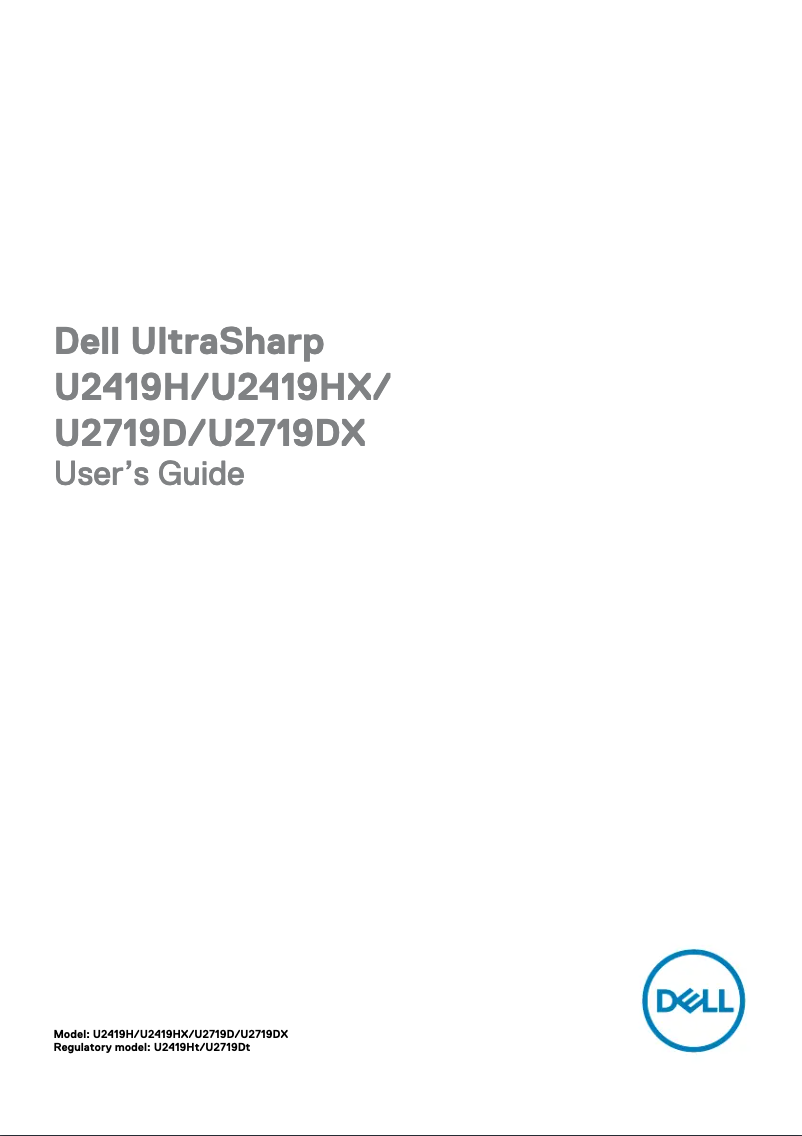 Page 1 de la notice Manuel utilisateur Dell UltraSharp U2419H