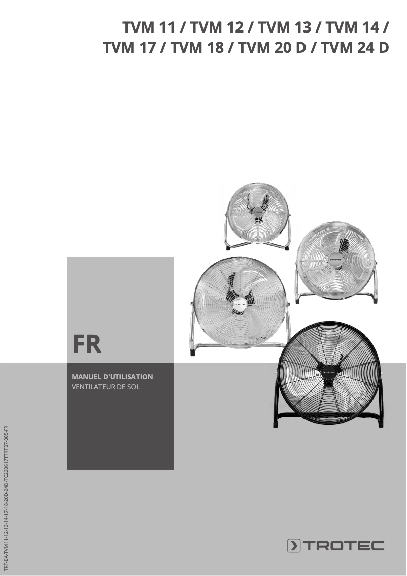 Page n°1 - Manuel utilisateur Trotec TVM 14