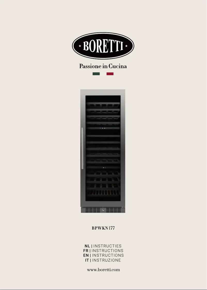 Page 1 de la notice Manuel utilisateur Boretti BPWKN 177