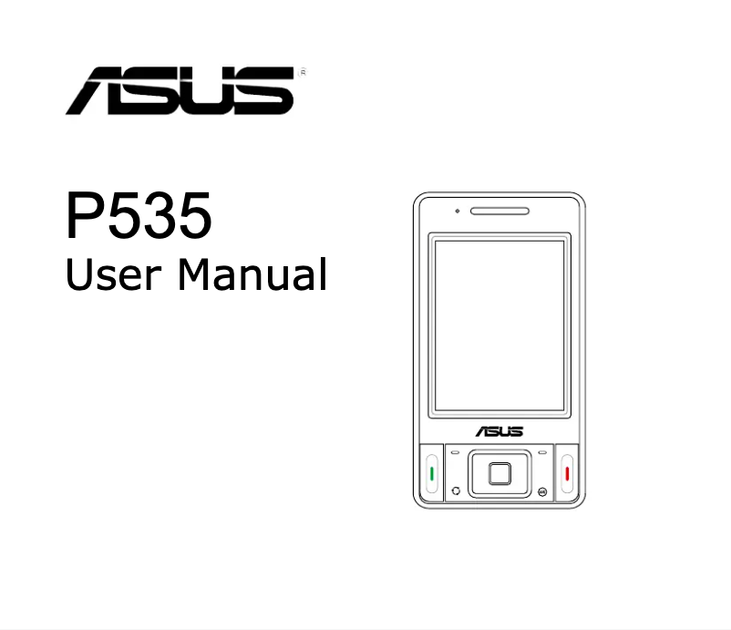 Image de la première page du manuel de l'appareil P535